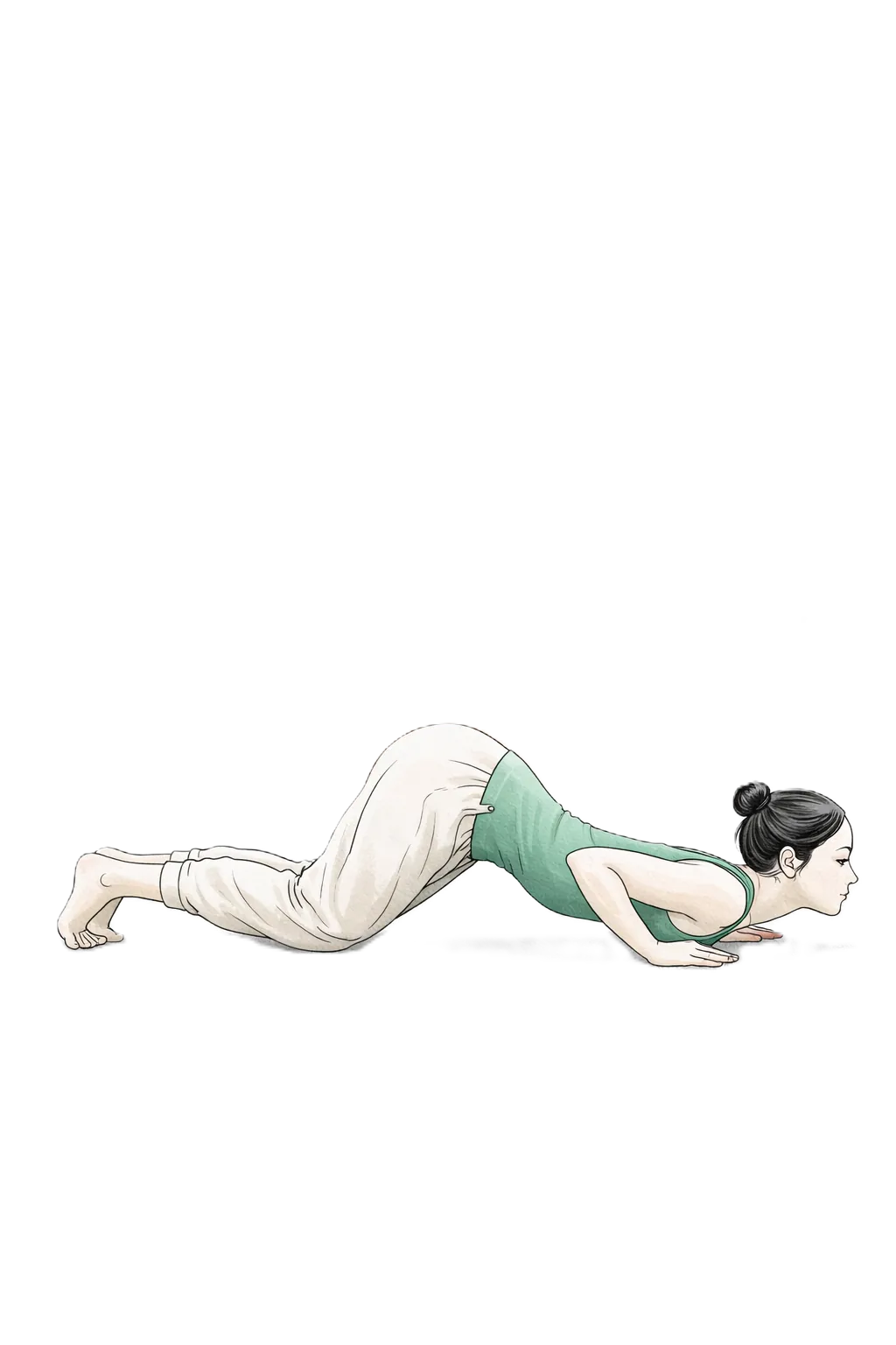 Step 6 of 12 — Ashtanga Namaskar: eight-limbed salutation